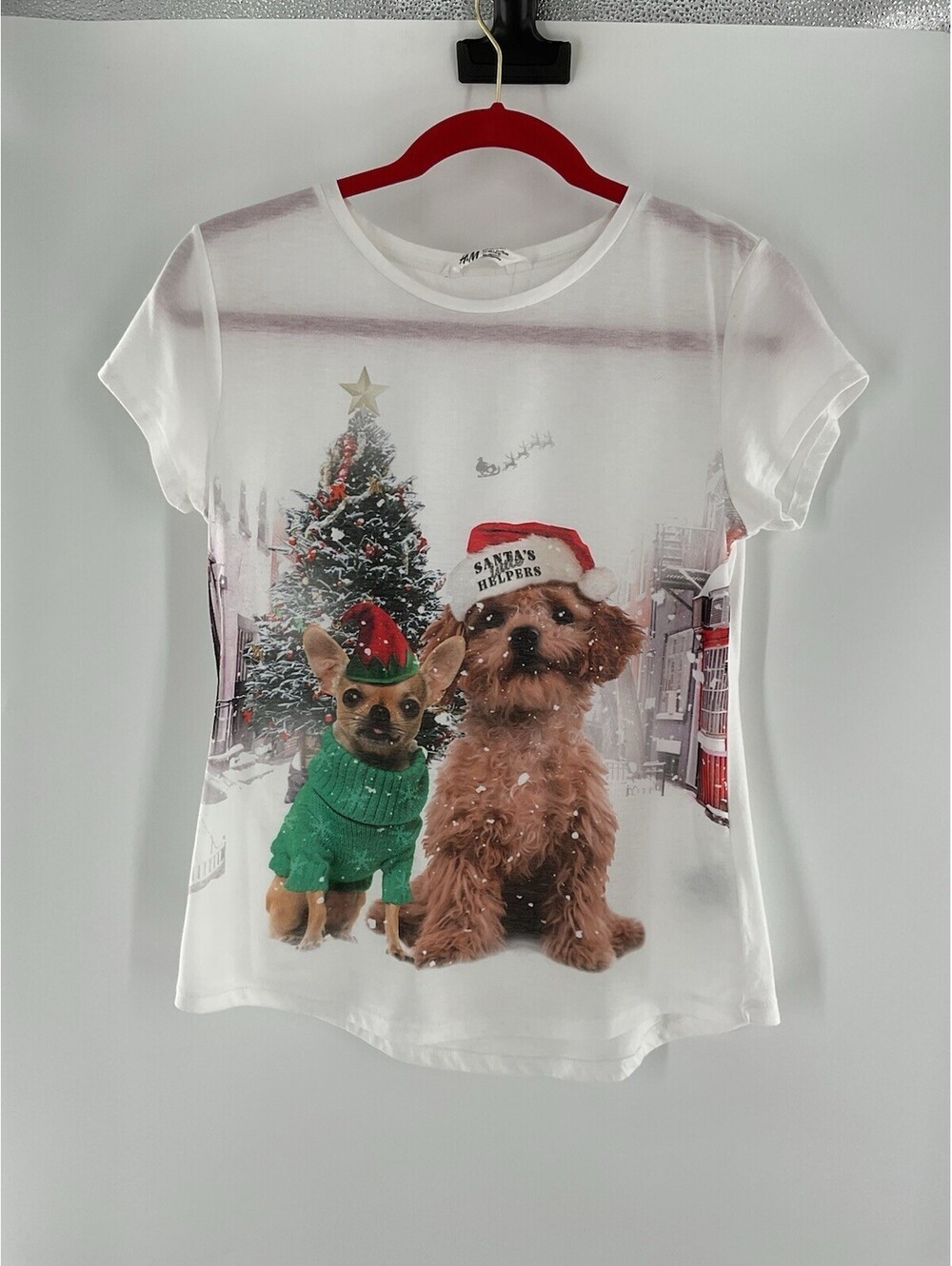 H&M Girls Us 14 Y T-Shirt Christmas 104